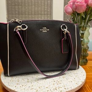 Coach Black and Pink Satchel